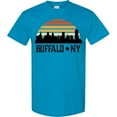 thumbnail image 3 of Inktastic Buffalo New York Skyline Retro T-Shirt, 3 of 5
