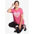 thumbnail image 4 of Woman Within Plus Size Marled Cuffed-Sleeve Tee, 4 of 6