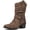 19YY17-5 Camel, variant on GLOBALWIN Women's Black Mid Calf Cowgirl Boots Fashion Western Cowboy Boots for Women Chunky Low Heel With Side Zipper Size 8M