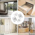 thumbnail image 4 of Imanes para gabinetes, paquete de 8 pestillos magnéticos delgados, autoadhesivos para puertas y muebles., 4 of 5