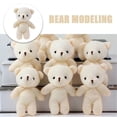 thumbnail image 2 of 10Pcs Mini Bear Stuffed Animal Mini Bear Doll Soft Small Plush Stuffed Animals Bag Keychain Pendant, 2 of 4
