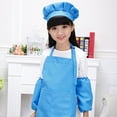 thumbnail image 6 of Walbest Children Kids Bib Apron with 1 Pocket - 21.2 x 18 Polyester Apron Machine Washable for Kitchen Cooking Crafting BBQ Drawing Outdoor Art Craft Plain Kids Apron Pocket Bib, 6 of 7