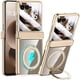 thumbnail image 1 of wonima11 for Motorola Razr 2025 / Razr 2024 Case with Magnetic Ring Stand, Crystal Clear Phone Case Rear Screen Protector Hinge Protection Full-Body Anti-Scratch Case for Moto Razr 2025/2024 Gold, 1 of 1