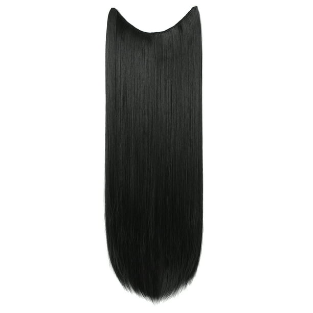 Onedor 24 Straight Transparent Wire Hair Extensions 1b Off Black Walmart Com Walmart Com - candy apple red hair extensions roblox