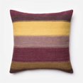 thumbnail image 1 of Loloi 22" Carré Coton Jeter Oreiller en Prune, 1 of 1