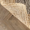 thumbnail image 5 of 6x9 Ft Gray Jute Area Rug, Hand-Woven, Reversible, Farmhouse Boho Style, Durable & Pet-Friendly Rug for Living Room, Dining Room, and Bedroom, 5 of 5