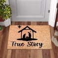 thumbnail image 2 of TIELUTT Christmas Doormat Front Door Decoration Christmas Decoration Extra Long Throw Blankets Rugs Big for Living Room Throw for Sofa Center Carpet for Living Room Bedroom Floor Rug, 2 of 5