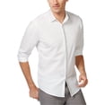 thumbnail image 1 of I.N.C Mens Shine Button Up Shirt, White, Small, 1 of 1