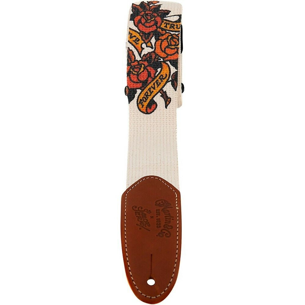 Martin True Love Cotton Weave Guitar Strap Cream 2 in., 18A0113
