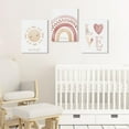 thumbnail image 3 of Hieng Nursery Canvas Wall Art Set Of 3 Baby Boy Girls Kids Room Picture Wall Decor Jungle Safari Lion Elephant Giraffe Poster Painting Cute Animal Prints For Children Toddlers Bedroom 12x16, 3 of 5