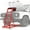 Red shelf + black mat, variant on Adjustable Automotive Creeper 49.2"-68.9" Top Automotive Creeper, Heavy Duty 400LB Capacity Mechanic's Creeper with Locking Wheels & Tool Pouch (49"-69" Length) for Truck, SUV & Garage Vehicle Mainten