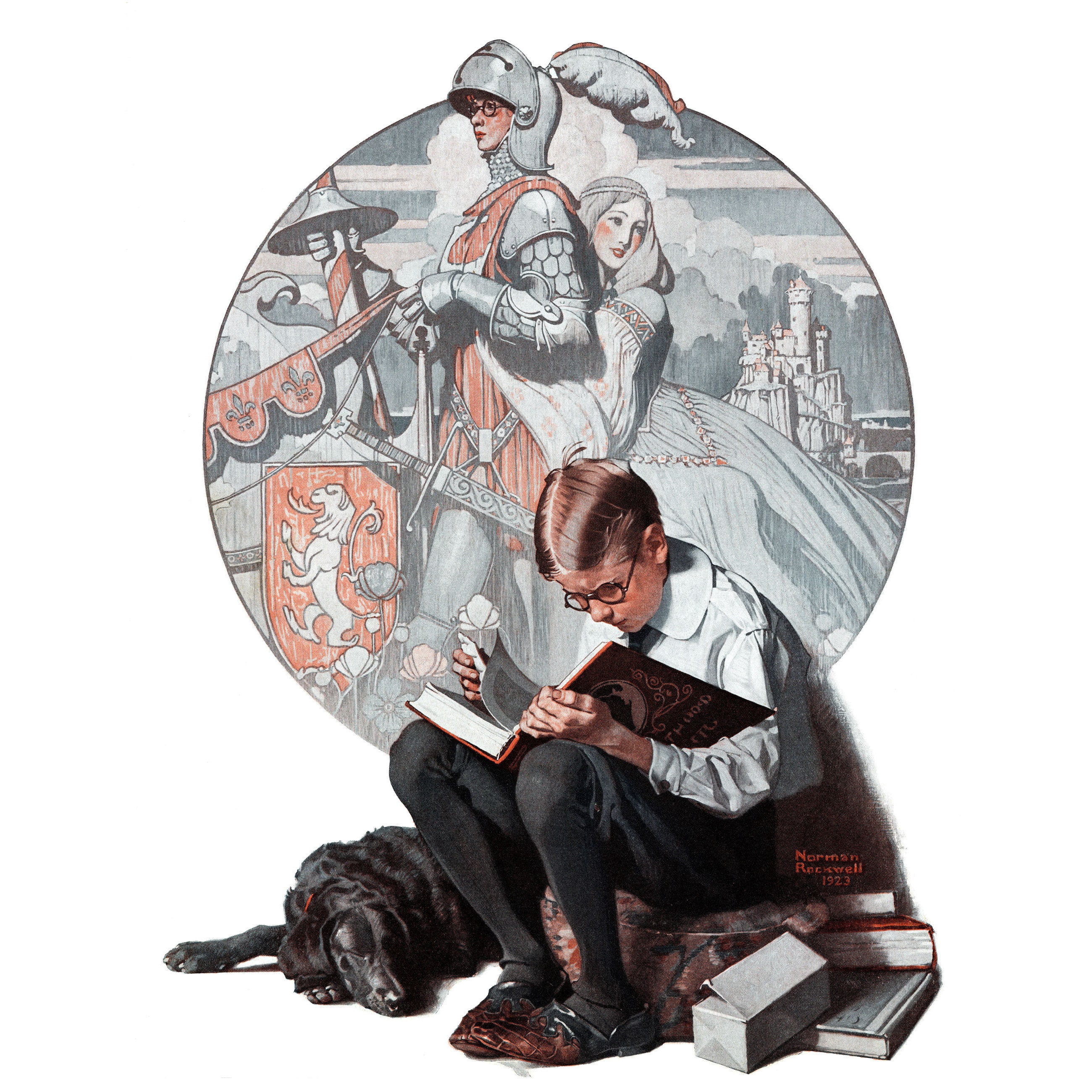 Marmont Hill "Age of Romance" by Norman Rockwell Painting Print on Canvas