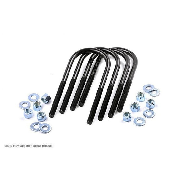 Rough Country 9/16" Round Suspension U-Bolts | 9/16 x 2.75 x 10 - 7631
