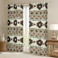 thumbnail image 2 of Homewish Tribal Aztec Black Out Curtains for Teens Boys Girls,Bohemian Theme Curtains Pack of 2 (42x63 Each),Exotic Style Bedroom Curtains,Super Cozy Room Decor, 2 of 6