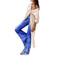 thumbnail image 1 of TRKIYQC Pantalones Sueltos de Pierna Ancha para Mujer, Pantalones de Lentejuelas de Talle Alto Casuales para Adultos (Negro, Albaricoque, Marrón, Rojo, Azul) TRKIYQC Casual, 1 of 4