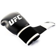 UFC Compact Bag Gloves - L/XL, White/Black - Heavy Bag Training Gloves for Boxing & Mixed Martial Arts, with Form-Fit Ergonomic Hand Compartment