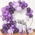 thumbnail image 1 of Kit de guirnaldas con forma de arco con forma de globo, color morado, 153 unidades, 18, 12, 10 5 pulgadas, 1 of 7