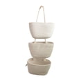 thumbnail image 2 of Cesta colgante para puerta, cesta de pared tejida, organizador para balcón, almacenamiento para objetos pequeños, flores, toallas y juguetes de granja Blanco, 2 of 8