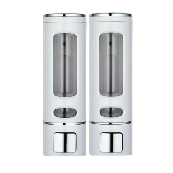 erfcxs 400ML Dual Head Wall Mount Shower Bath Washing Lotion Soap Shampoo Dispenser