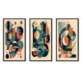 thumbnail image 2 of Designart "Elegance in Green Peach III" Minimalism Framed Wall Art Set Of 3 - Green Minimalism Frame Gallery Wall Set For Home Decor, 2 of 7