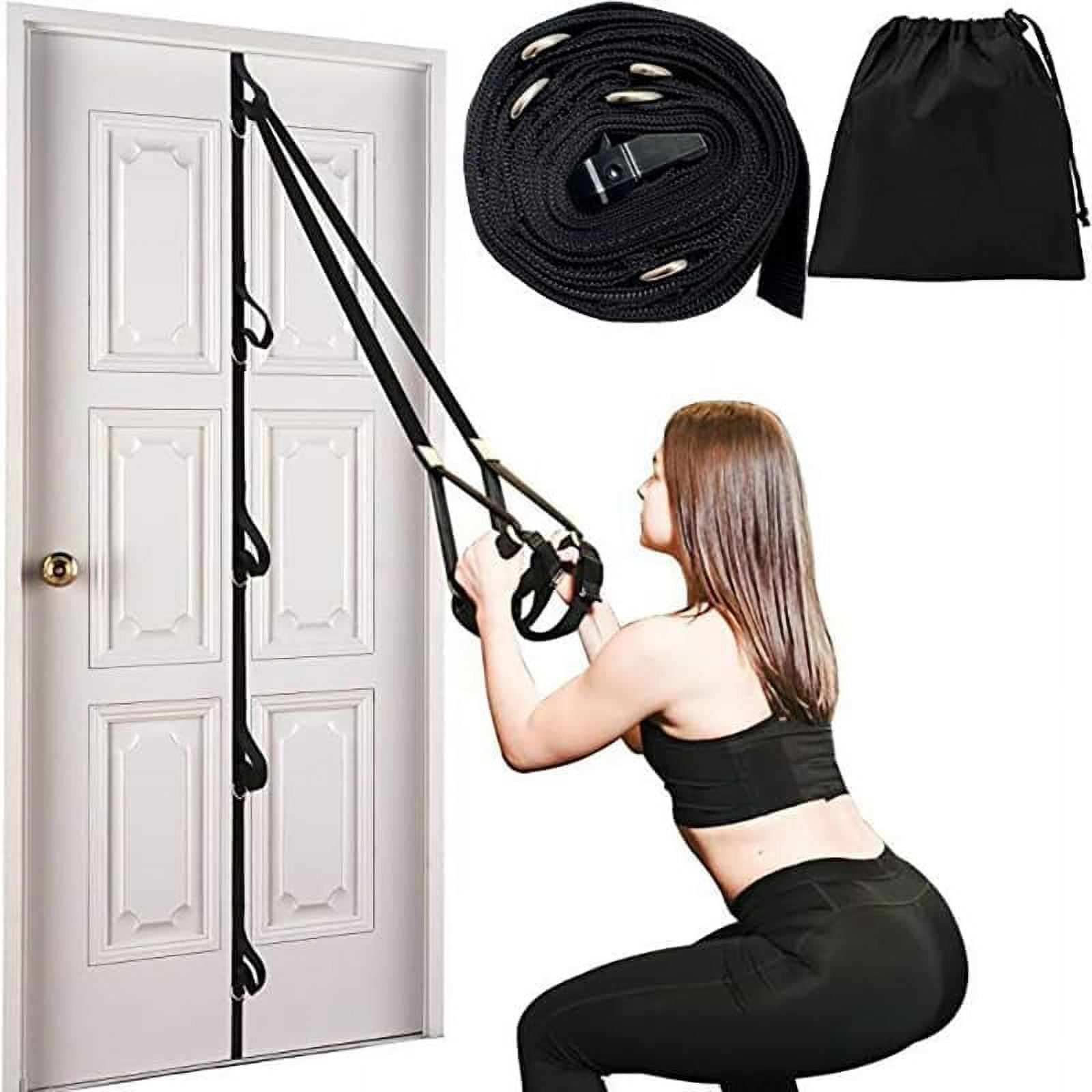 EcoNesxp Suitable for home fitness essential exercise band attachment door anchor strap for resistance band exercise multi-point anchor gym attachment suitable for loop band resistance tube yoga stra