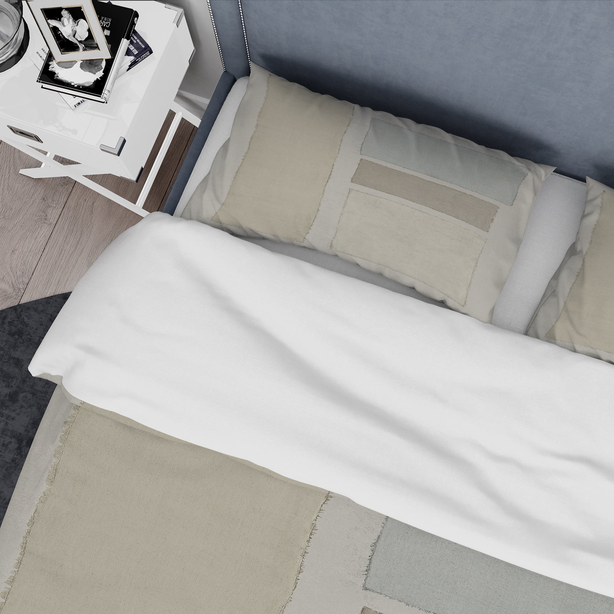 Designart 'Painted Weaving III FB' Geometric Duvet Cover Set
