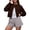 v#141Brown635, variant on Rggeeun Cardigan Sweaters for Women Cropped Cardigan Button Down Long Sleeve Outerwear Crew Neck Casual Knit Tops Lightweight Clothes Outdoor Cozy,Brown,S