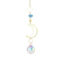 thumbnail image 4 of Adorno de cristal cuentas de colores sol luna colgante campanillas de viento decoración (R) JShteea Libre de BPA, 4 of 8