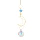 thumbnail image 2 of Adorno de cristal con forma de luna y estrella joyería hecha Wdftyju a mano campanilla de viento para jardín decoración de fiesta, 2 of 7