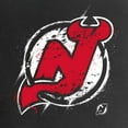 thumbnail image 3 of Women's Black New Jersey Devils Splatter Logo V-Neck T-Shirt, 3 of 4