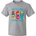 thumbnail image 3 of Inktastic Life Is Better Flip Flops Youth T-Shirt, 3 of 5