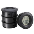 thumbnail image 3 of GJX 4pcs Mini Hygrometer Thermometer Digital LCD Monitor Humidity Meter Gauge Temperature for Reptile Plant (Black), 3 of 4