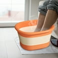thumbnail image 3 of Binwennn Large Pantry Storage Containers Foot Bath Collapsible Feet Soaking Tub Feet Soaking Tub With Massage Acupoints Use Collapsible Bucket Foldable Foot Soak Tub For Home Hotel Travel Spa, 3 of 4