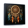 thumbnail image 2 of Designart "Intricate Visions Gold Dream Catcher" Landscapes Floater Framed Canvas Print, 2 of 7