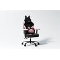 thumbnail image 6 of Seenda Pink Gaming Chair with Cat Ears and Lumbar Support, Ergonomic Computer Chair with Headrest, Comfortable Cute Cat PU Leather Game Chair for Girls and Adults, 6 of 6