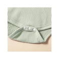 thumbnail image 6 of Franhais Infant Baby Girls Boys Suit, Solid Color Sleeveless Triangle Romper Tops+High Waist Bowknot Shorts, 6 of 9