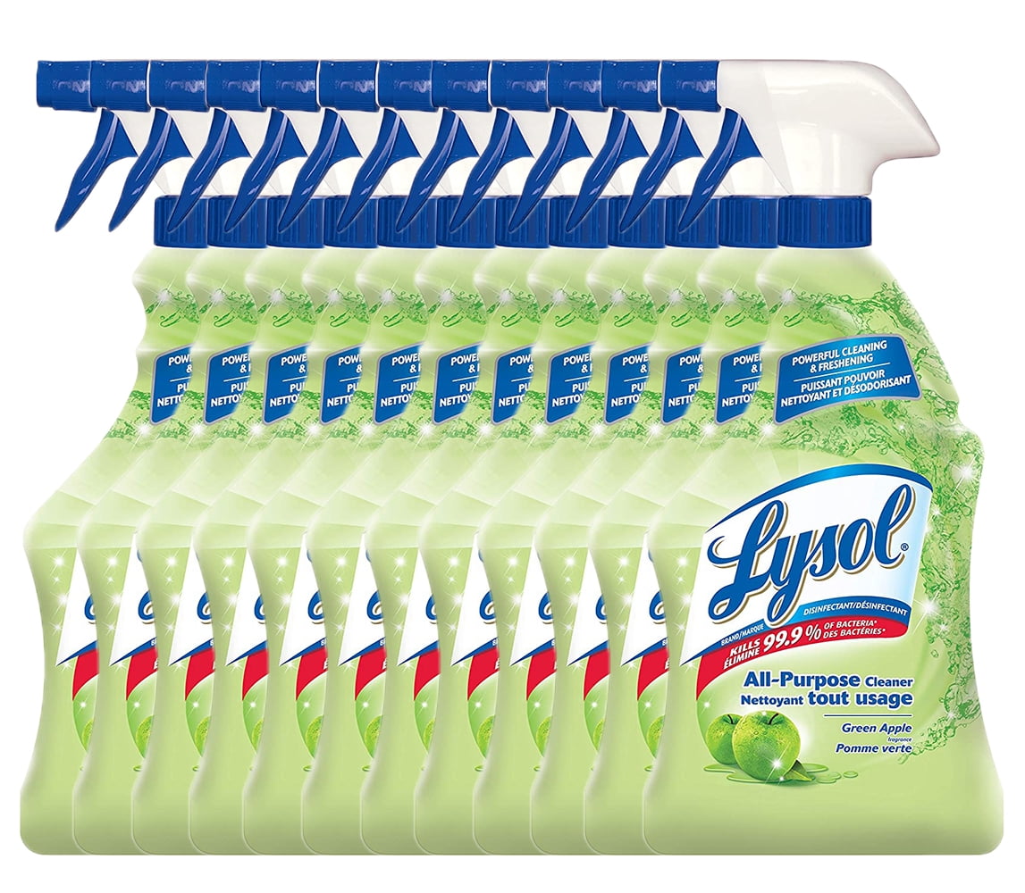 Lysol All Purpose Cleaner, Trigger, Green Apple, 650ml, Powerful