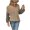 Khaki, variant on Vedolay Fall Sweaters for Women 2023 Women Knitted Sweater Crew Neck Solid Basic Long Sleeve Loose Fit Pullover Top,Gray S