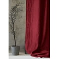 thumbnail image 2 of The Cozy Creations Set of 2 Rod Pocket Window Panels, 100% Cotton Curtain for Door ,Bedroom, Living Room and Kitchen, Thik Cotton Extra Long Blackout Curtains, Burgundy, 44" Wide x 84" Length, 2 of 4