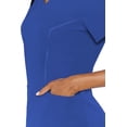 thumbnail image 4 of Med Couture Women's Short Sleeve Double V Neck Top, 4 of 6