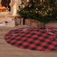 thumbnail image 6 of Sigee Red Buffalo Plaid for Christmas Decoration Tree Skirt Christmas Tree Skirt,Christmas home decor Holiday Tree Skirt Fits Christmas Tree-48", 6 of 7