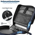 thumbnail image 5 of Stars Blue Cute Binder Bag with Shoulder Strap 3 Ring Zipper Binder File Folder Document Storage, 5 of 8