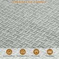thumbnail image 6 of Luxury Modern Curved Back Sofa, Minimalist Style Chenille Comfy Couch for Living Room Apartment, 4 Seater Modular Sectional with Throw Pillows, 6 of 7