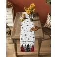 thumbnail image 5 of Ldtrchee Red Black Christmas Tree Table Runner 60 Inches, Xmas Tree Snowflake Bed Runner Dresser Scarves Tabletop for Indoor Outdoor Parties/Ceremony/Banquet, 13" x 60", 5 of 8