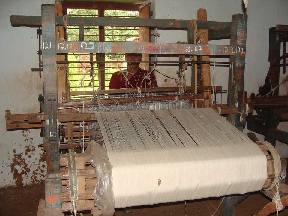 India Weaving Khadi Garag Coarse Cloth Yarn Making12 Inch BY 18 Inch Laminated Poster With