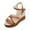 Brown, variant on Womens Black Sandals Women's Oofos Slides Women's Fashionable Casual Versatile Hollow Spring And Summer Comfortable Thick-Soled Sandals Brown