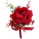 thumbnail image 1 of Dark Red Artificial Rose Boutonniere Wedding Corsage for Bride Groom Floral Decor for Ceremonies Anniversaries Special Events, 1 of 1