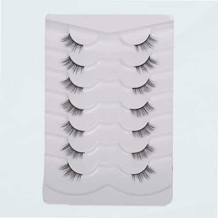 GMAGICTOBO False Eyelashes Natural Half Lashes Short Wispy Lashes Pack Soft Strip Fake Half Eyelashes 7 Pairs Multipack