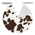 thumbnail image 6 of Cauagu 36" Christmas Tree Skirt Brown Cow Pattern Christmas Tree Decorations Tree Mat for Xmas Decorations Occasion Holiday Home Decor -36", 6 of 7