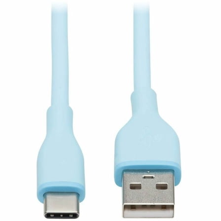 Tripp Lite 3ft Safe-IT USB-A to USB-C Cable USB 2.0 M/M Light Blue U038AB003SLB